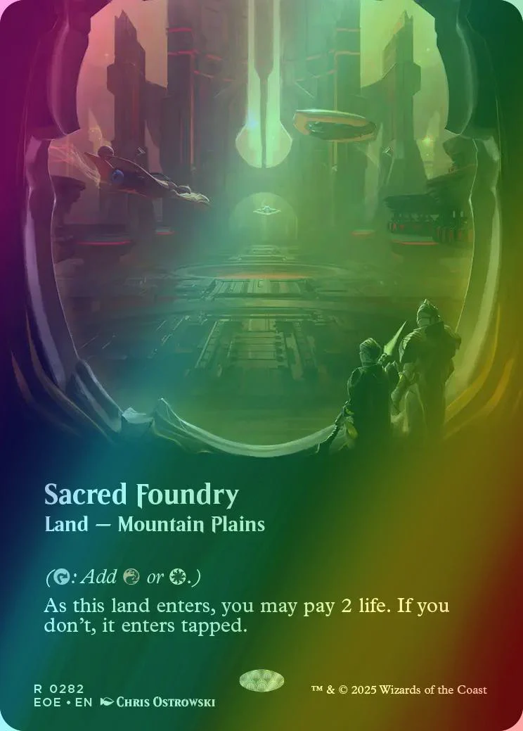 Sacred Foundry [282] [Borderless] [Viewport] [Edge of Eternities] [Foil]