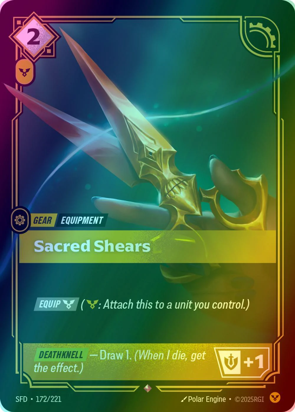 Sacred Shears - 172/221 [Spiritforged] [Foil]
