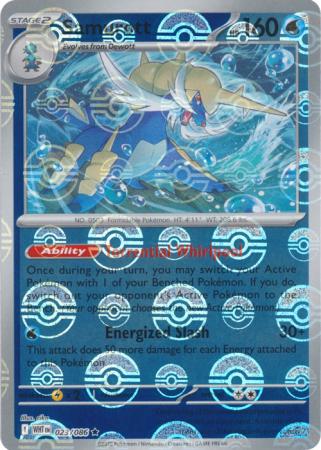 Samurott - Poké Ball Pattern - 023/086 - Rare [sv105w-023] [Reverse Holo]