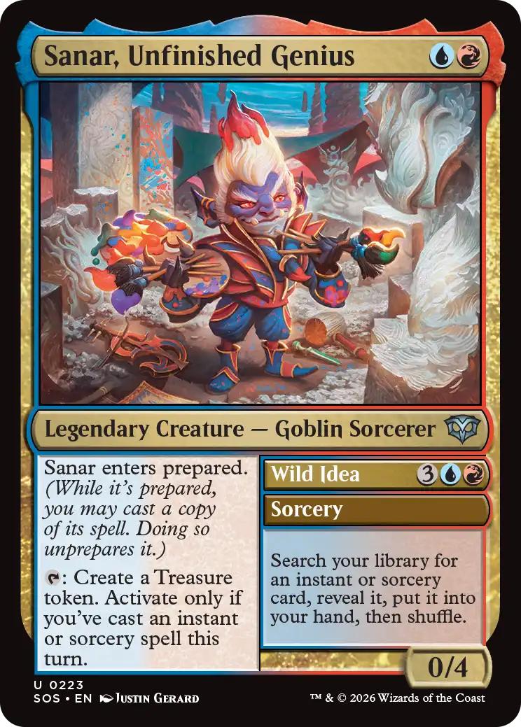 Sanar, Unfinished Genius // Wild Idea [223] [Secrets of Strixhaven] [Non-Foil]