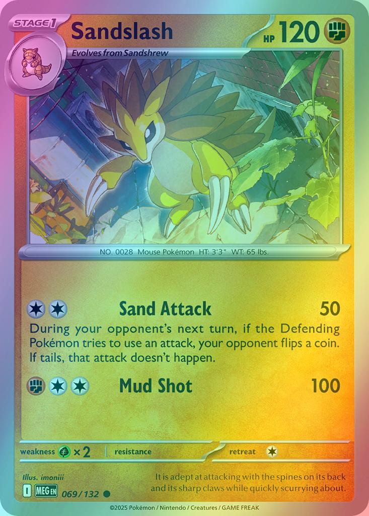 Sandslash - 069/132 - Common [me01-069] [Reverse Holo]