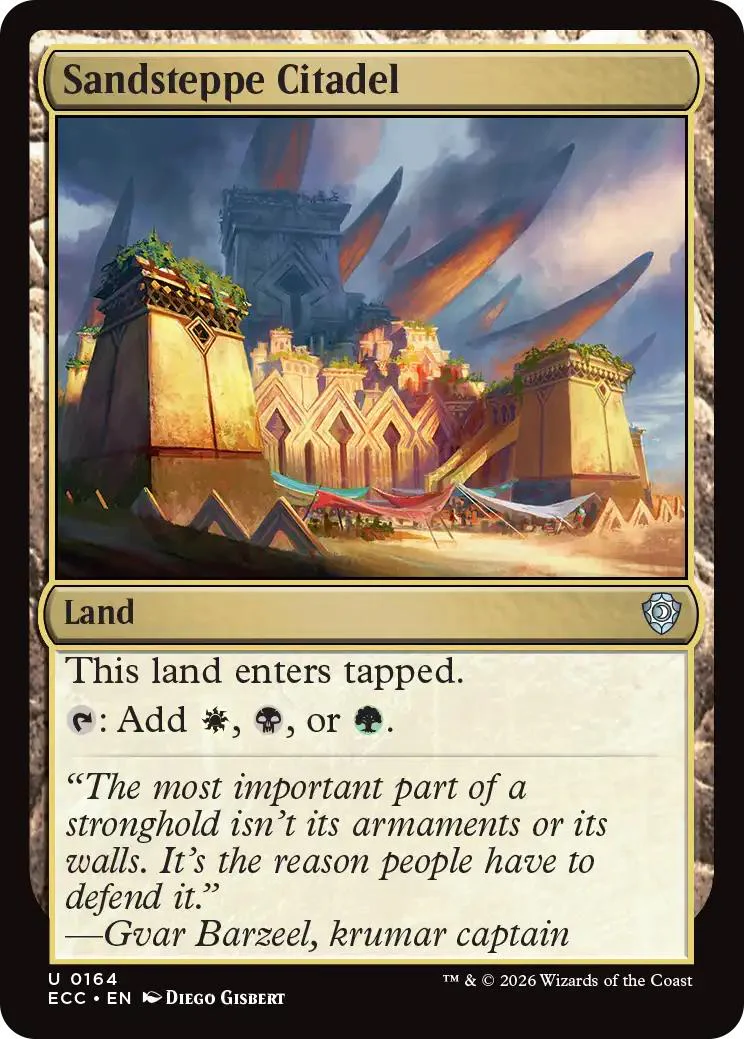 Sandsteppe Citadel [164] [Lorwyn Eclipsed: Commander] [Non-Foil]