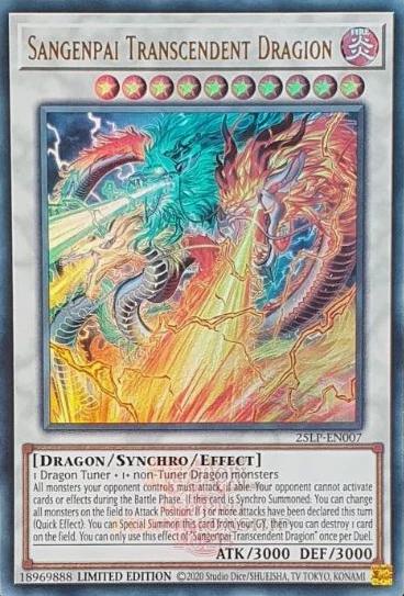 Sangenpai Transcendent Dragion - Emblazoned - 25LP-EN007 - Ultra Rare - Limited