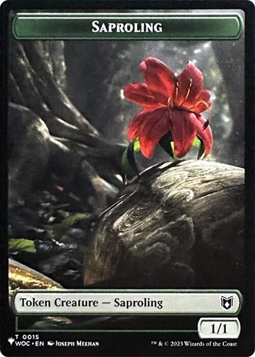 Saproling Token (15) // Sliver Token (02) [WOC/MOC Set Symbol] [The List: Tokens] [Non-Foil]
