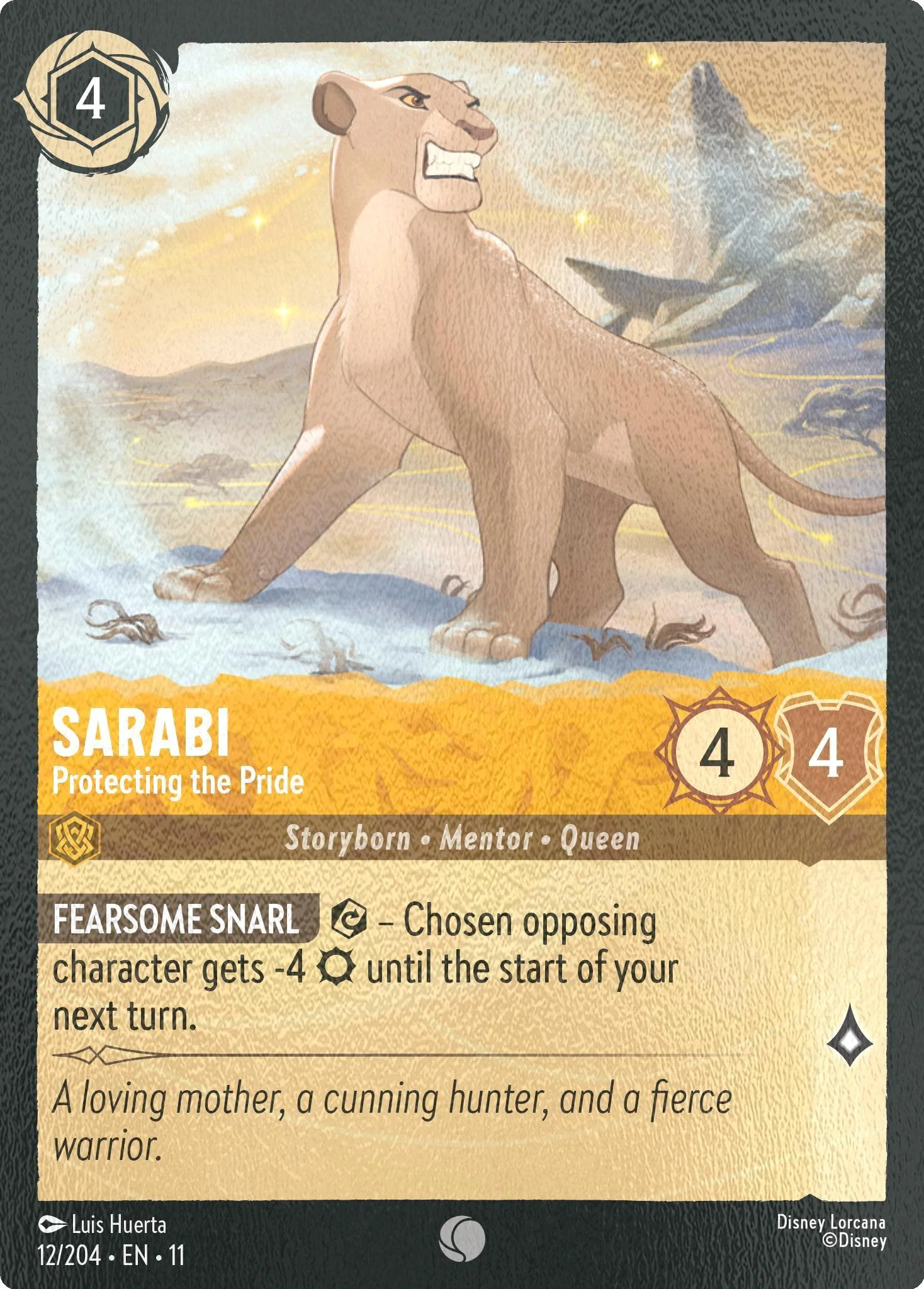 Sarabi - Protecting the Pride - 12/204 [Winterspell] [Cold Foil]