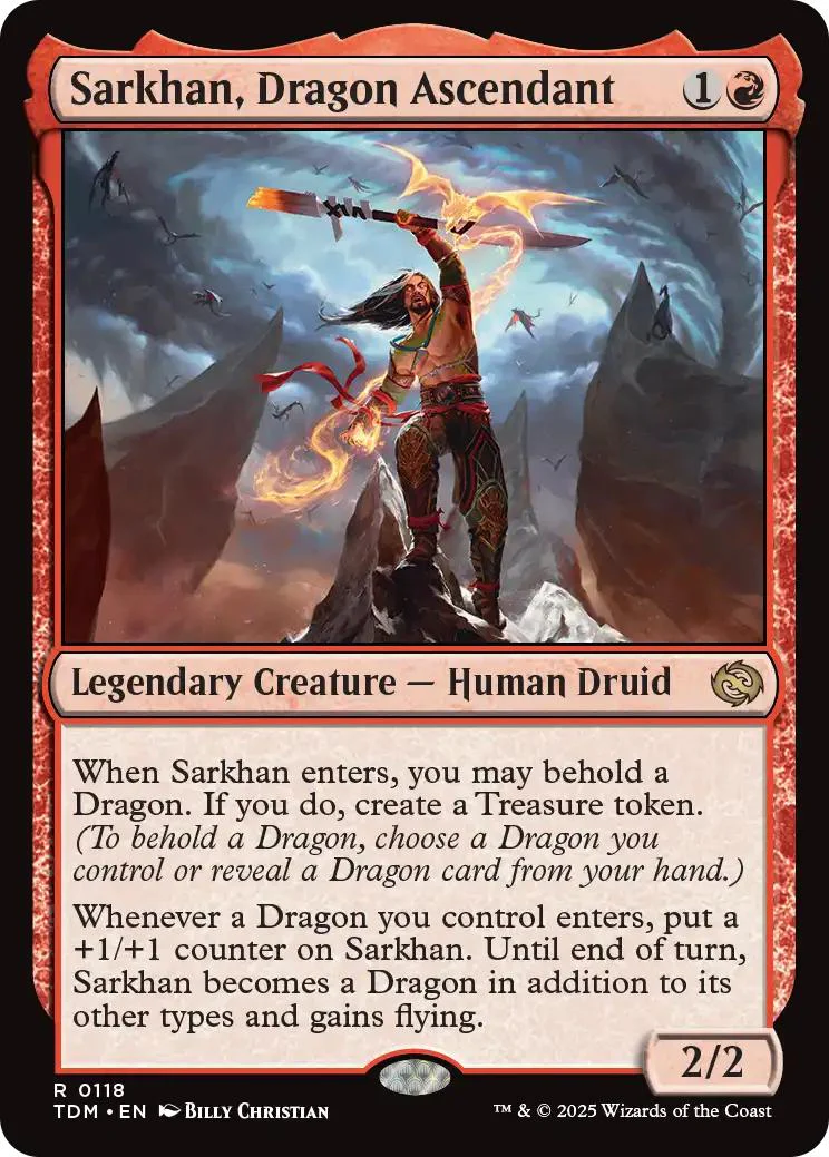Sarkhan, Dragon Ascendant [118] [Tarkir: Dragonstorm] [Non-Foil]