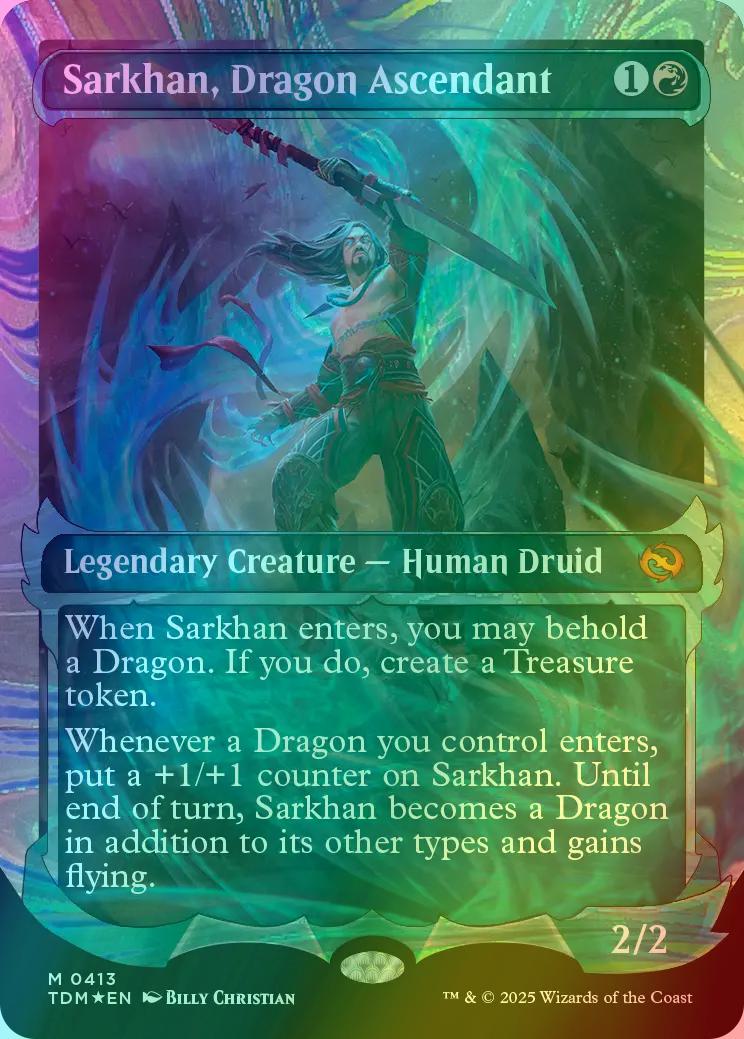 Sarkhan, Dragon Ascendant [413] [Ghostfire Showcase] [Tarkir: Dragonstorm] [Halo Foil]
