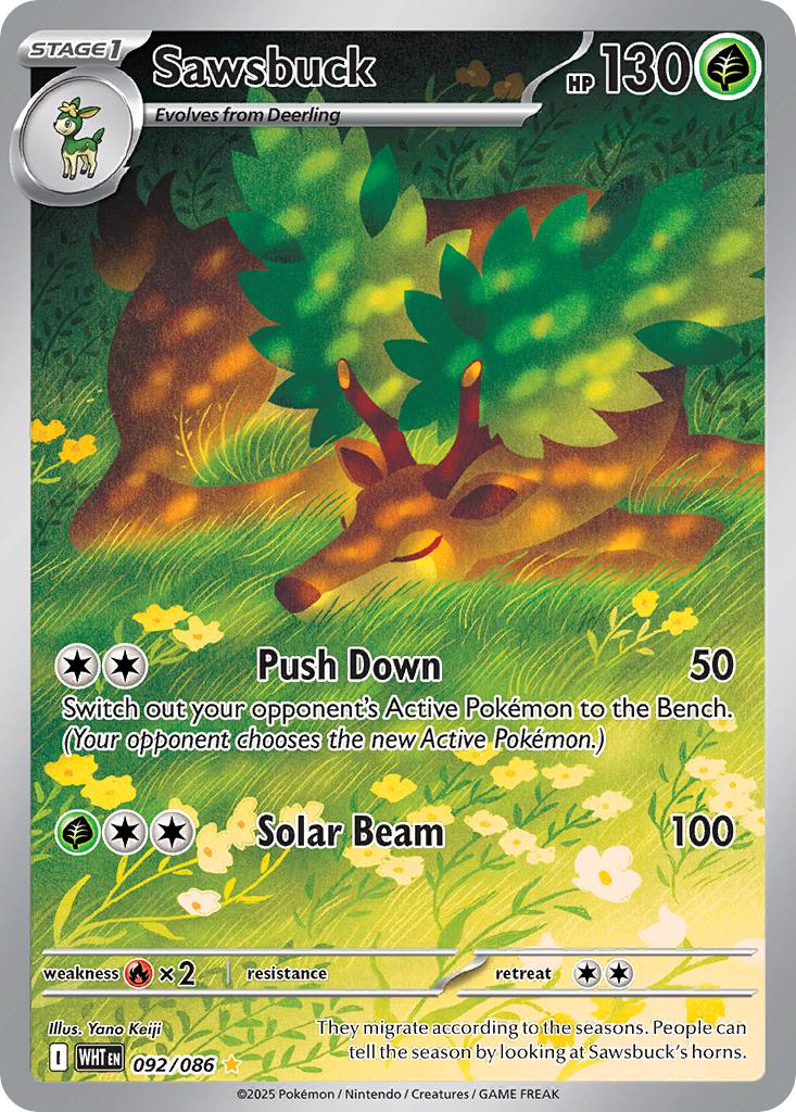 Sawsbuck - 092/086 - Illustration Rare [sv105w-092] [Ultra]