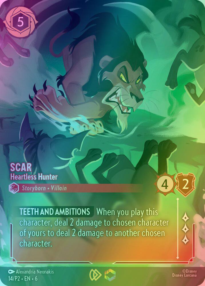 Scar - Heartless Hunter (Store Championship) - 14/P2 [Disney Lorcana Promo Cards] [Holofoil]
