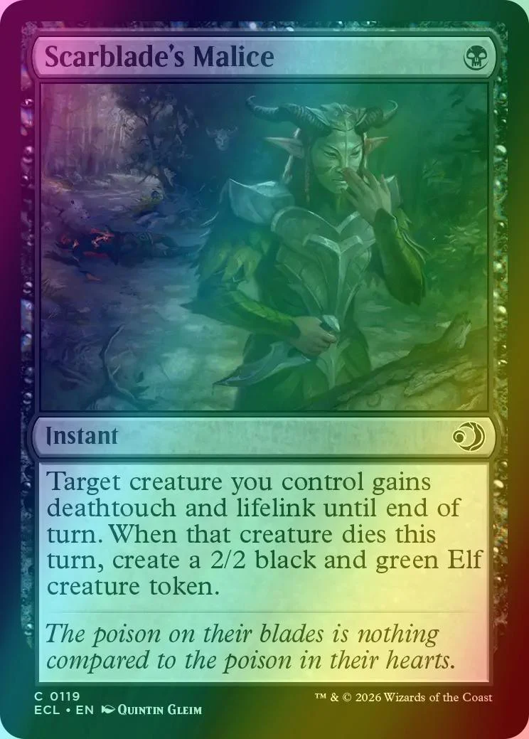 Scarblade's Malice [119] [Lorwyn Eclipsed] [Foil]