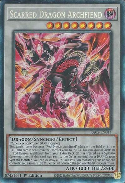 Scarred Dragon Archfiend - RA05-EN044 - Collector's Rare - 1st Edition