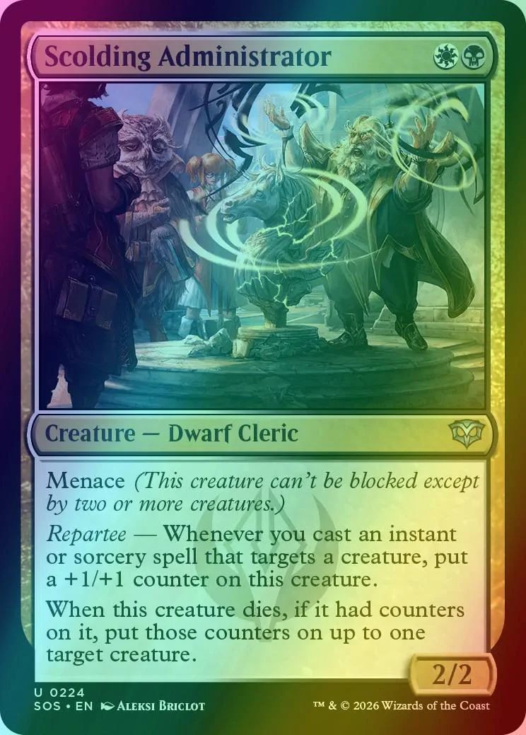 Scolding Administrator [224] [Secrets of Strixhaven] [Foil]