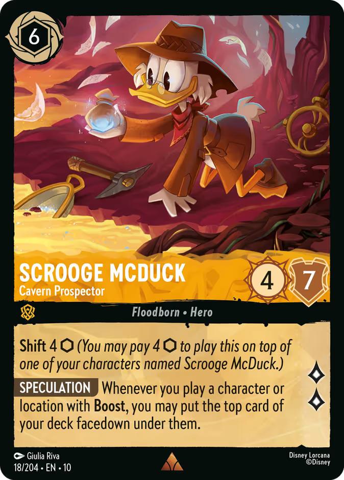 Scrooge McDuck - Cavern Prospector - 18/204 [Whispers in the Well] [Non-Foil]