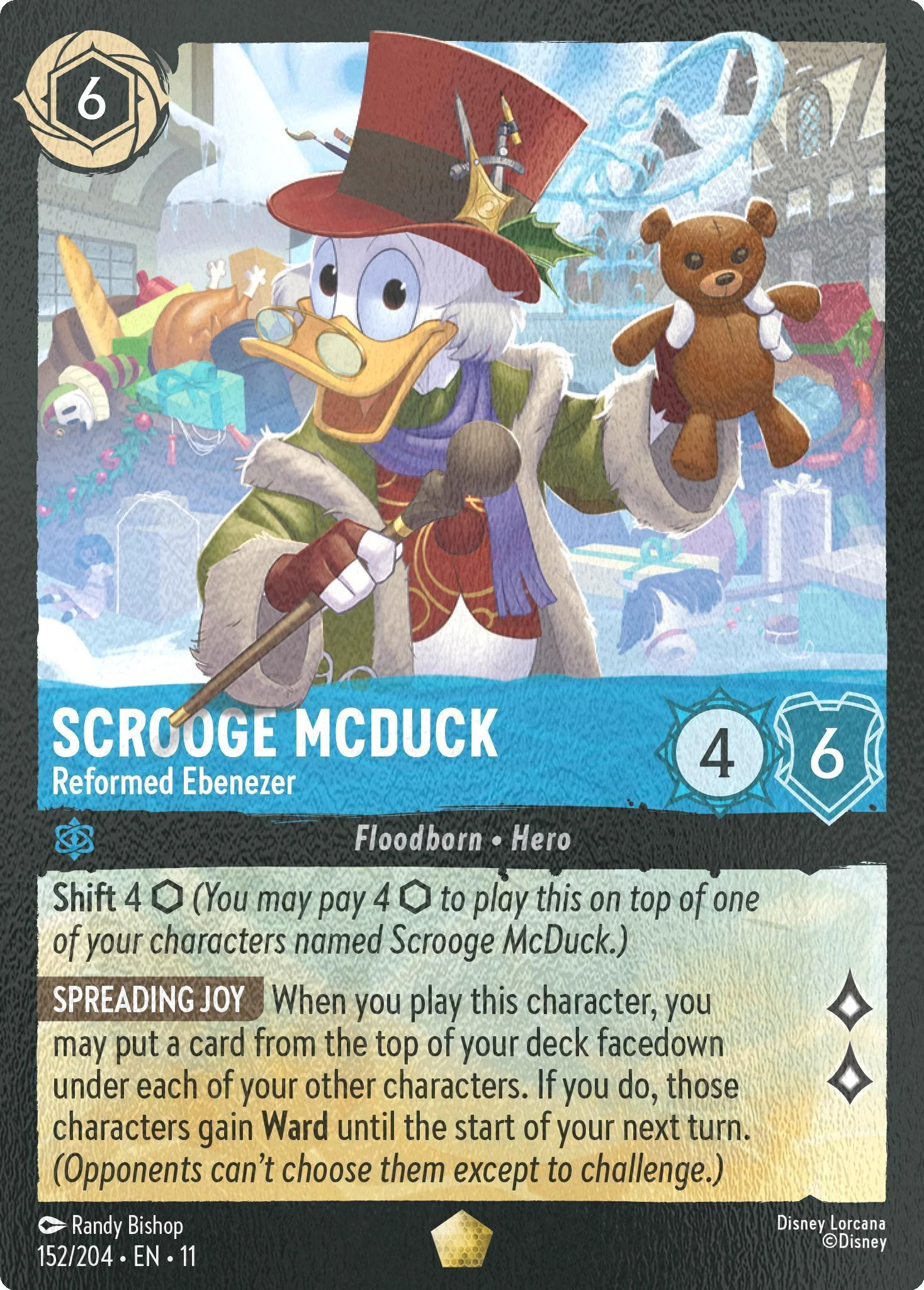 Scrooge McDuck - Reformed Ebenezer - 152/204 [Winterspell] [Cold Foil]