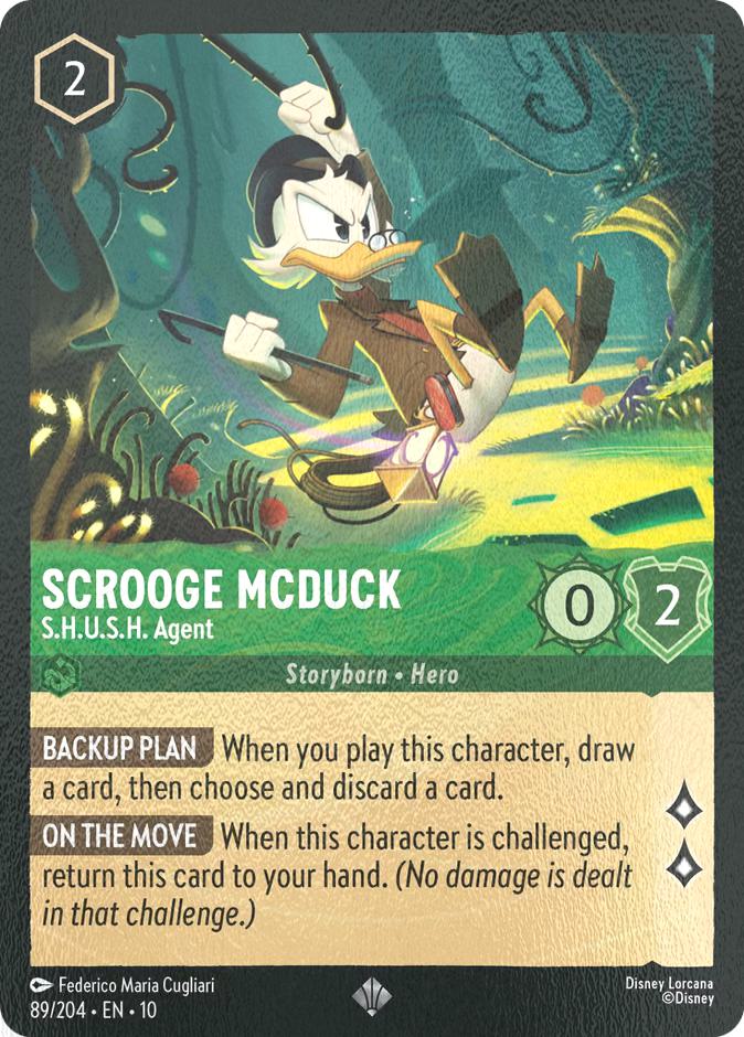 Scrooge McDuck - S.H.U.S.H. Agent - 89/204 [Whispers in the Well] [Cold Foil]