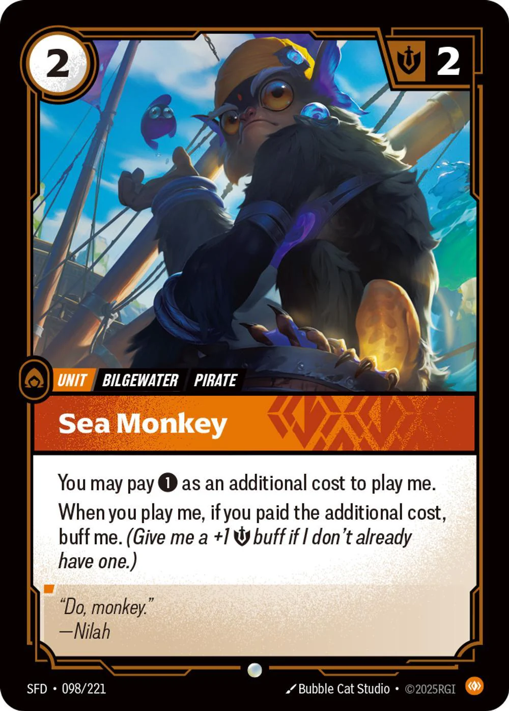 Sea Monkey - 098/221 [Spiritforged] [Non Foil]