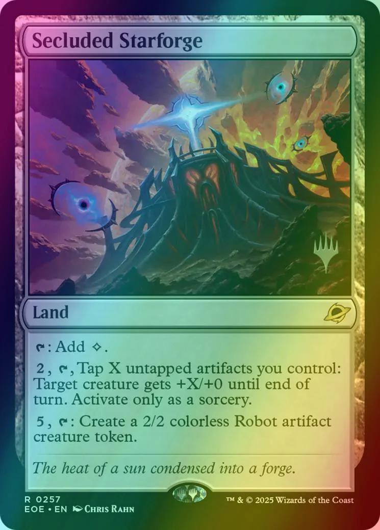 Secluded Starforge [257p] [Promo Pack] [Edge of Eternities: Promos] [Foil]