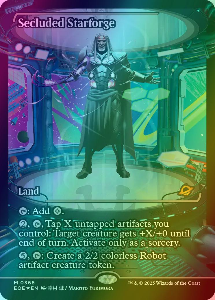 Secluded Starforge [366] [Japan Showcase] [Edge of Eternities] [Foil]