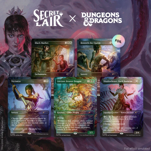 Secret Lair Drop Series - Secret Lair x Dungeons & Dragons: Shadowheart’s Devotion - Foil Edition