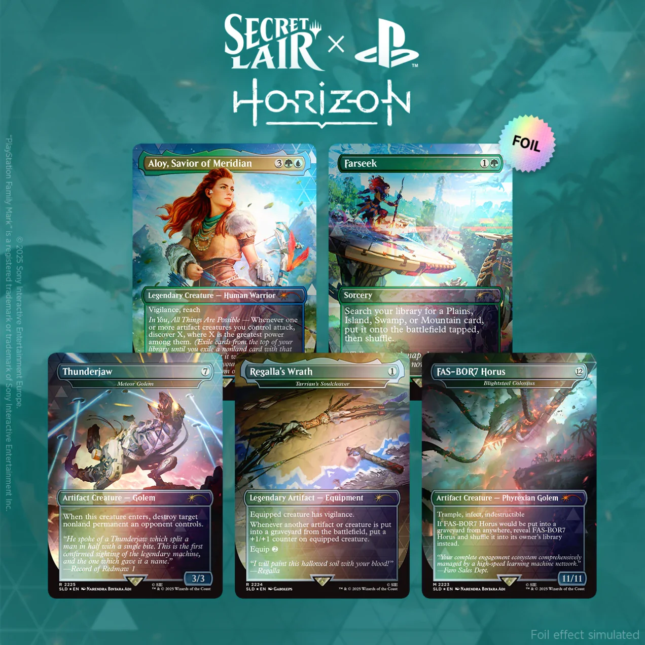 Secret Lair Drop Series - Secret Lair x Horizon: Into the Forbidden West - Rainbow Foil Edition