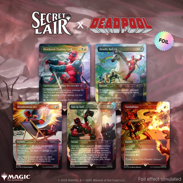 Secret Lair Drop Series - Secret Lair x Marvel's Deadpool - Foil Edition