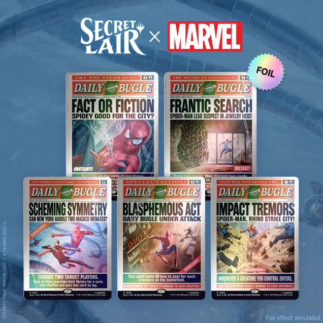 Secret Lair Drop Series - Secret Lair x Marvel's Spider-Man: Daily Bugle Breaking News - Rainbow Foil Edition