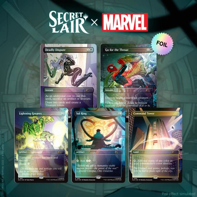 Secret Lair Drop Series - Secret Lair x Marvel's Spider-Man: Villainous Plots - Rainbow Foil Edition