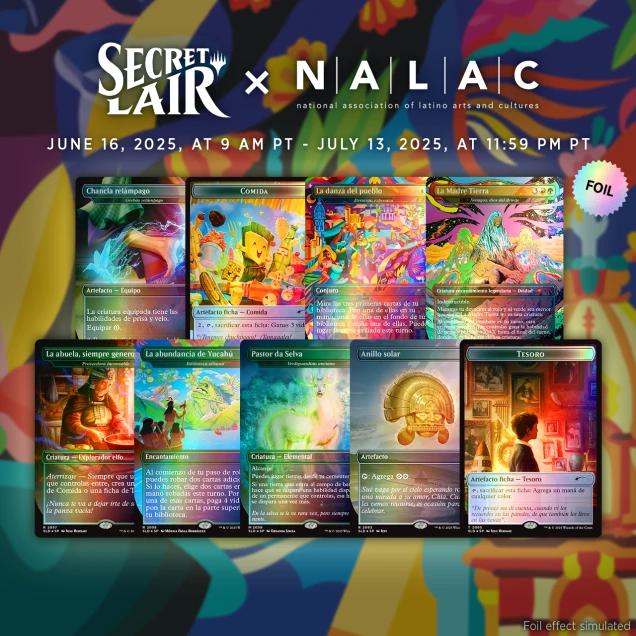 Secret Lair Drop Series - Secret Lair x NALAC: Nuestra Magia - Spanish - Rainbow Foil Edition
