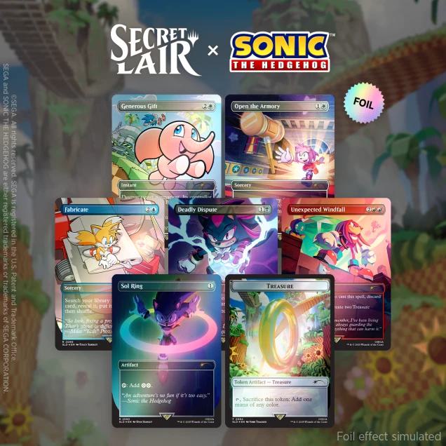 Secret Lair Drop Series - Secret Lair x Sonic: Chasing Adventure - Rainbow Foil Edition