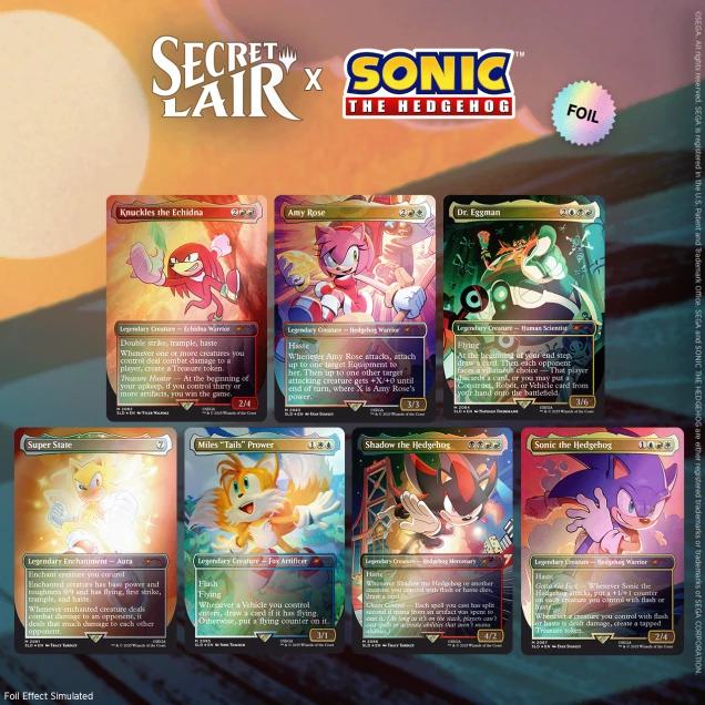 Secret Lair Drop Series - Secret Lair x Sonic: Friends & Foes - Rainbow Foil Edition
