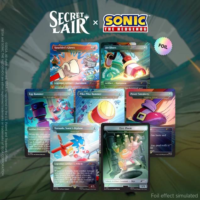 Secret Lair Drop Series - Secret Lair x Sonic: Turbo Gear  - Rainbow Foil Edition