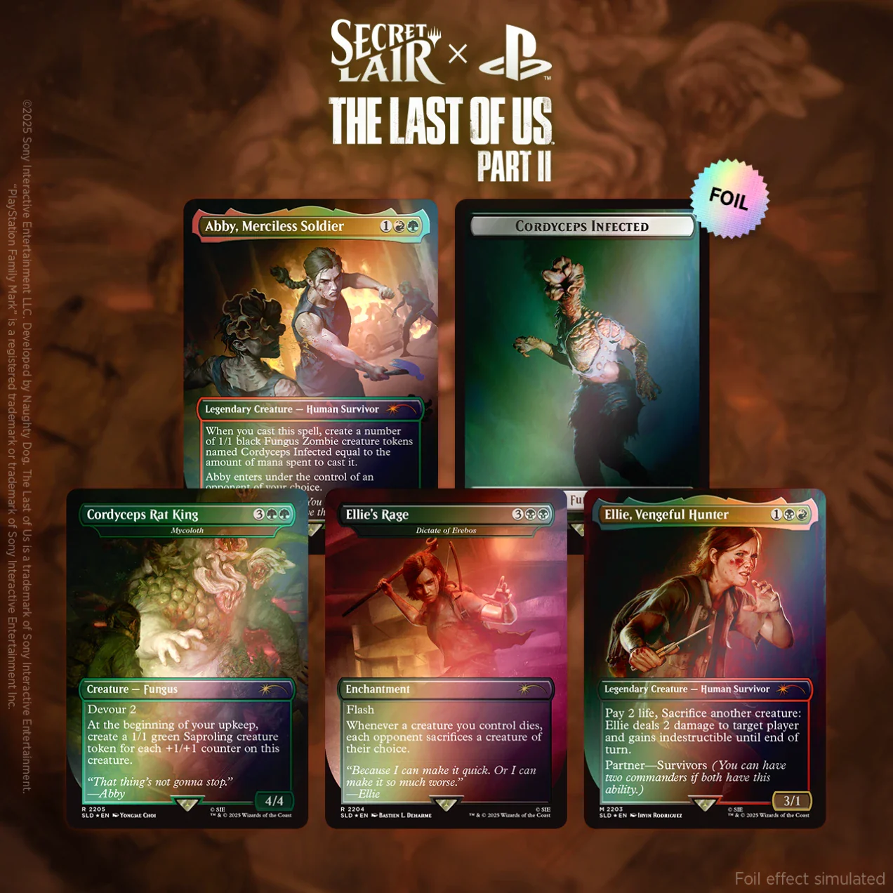 Secret Lair Drop Series - Secret Lair x The Last of Us Part II - Rainbow Foil Edition