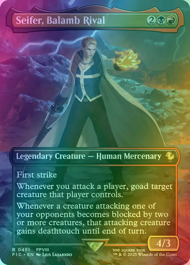 Seifer, Balamb Rival [451] [Borderless] [Scene] [FINAL FANTASY: Commander] [Foil]