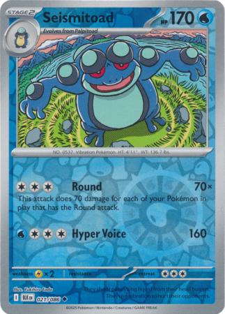 Seismitoad - 021/086 - Uncommon [sv105b-021] [Reverse Holo]