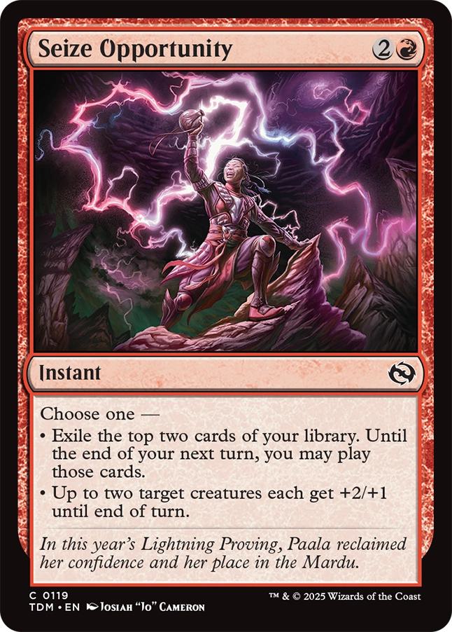 Seize Opportunity [119] [Tarkir: Dragonstorm] [Non-Foil]