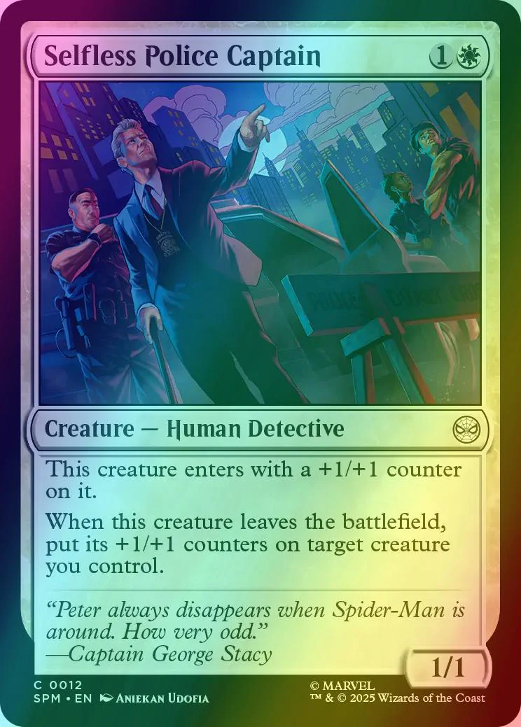 Selfless Police Captain [12] [Marvel's Spider-Man] [Foil]