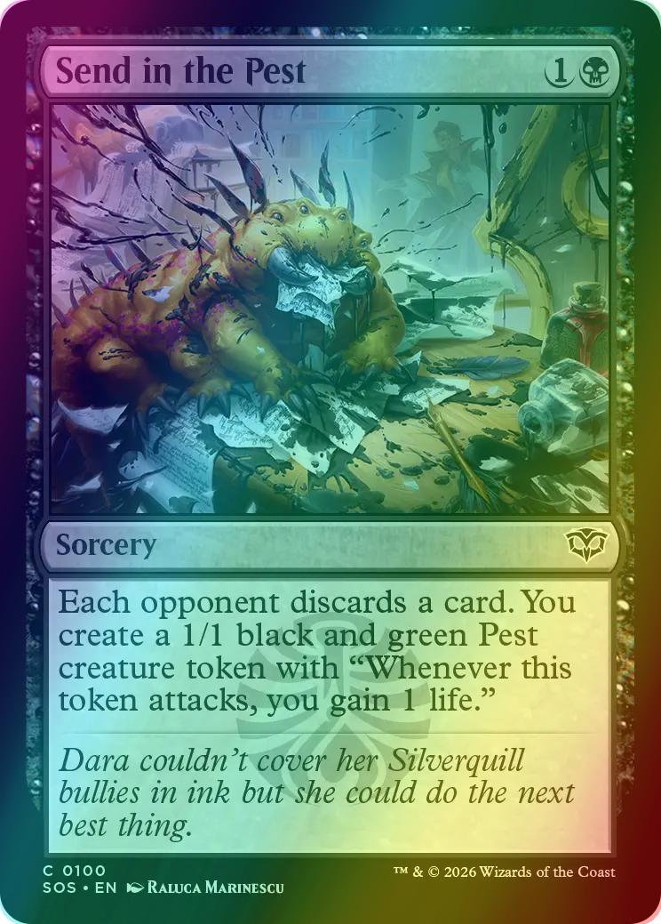 Send in the Pest [100] [Secrets of Strixhaven] [Foil]