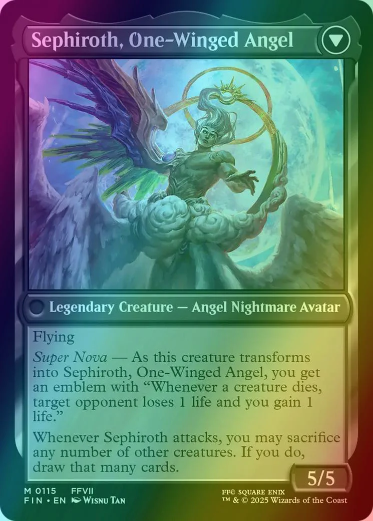Sephiroth, Fabled SOLDIER // Sephiroth, One-Winged Angel [115] [FINAL FANTASY] [Foil] - Image 2