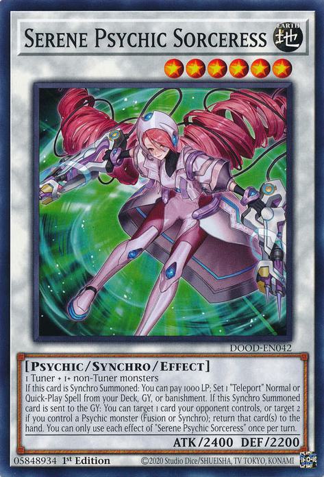 Serene Psychic Sorceress - DOOD-EN042 - Common - 1st Edition