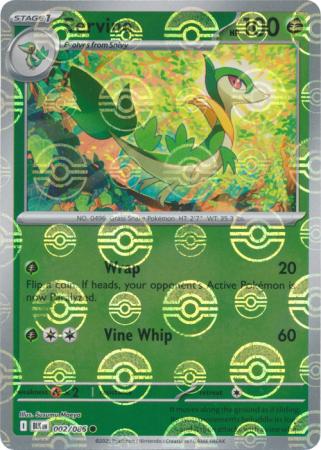 Servine - Poké Ball Pattern - 002/086 - Common [sv105b-002] [Reverse Holo]