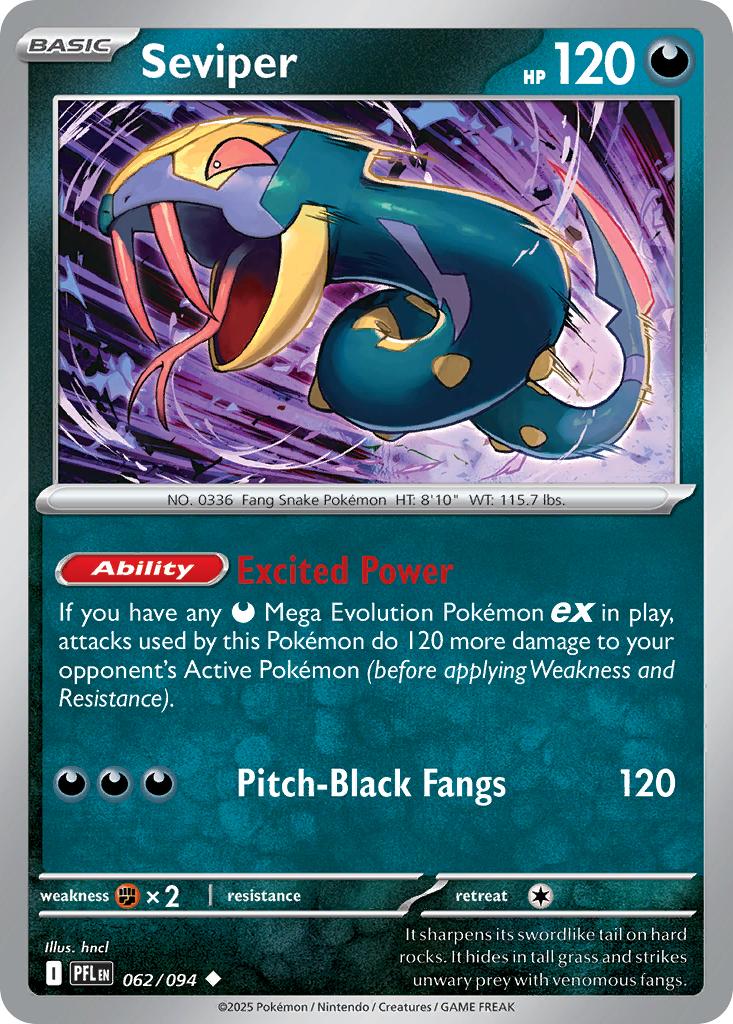 Seviper - 062/094 - Uncommon [me02-062] [Non-Holo]