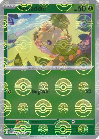 Sewaddle - Poké Ball Pattern - 001/086 - Common [sv105w-001] [Reverse Holo]