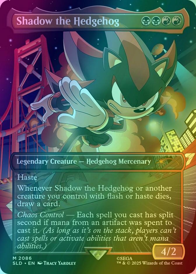 Shadow the Hedgehog [2086] [Borderless] [Secret Lair X Sonic: Friends and Foes] [Secret Lair Drop] [Foil]