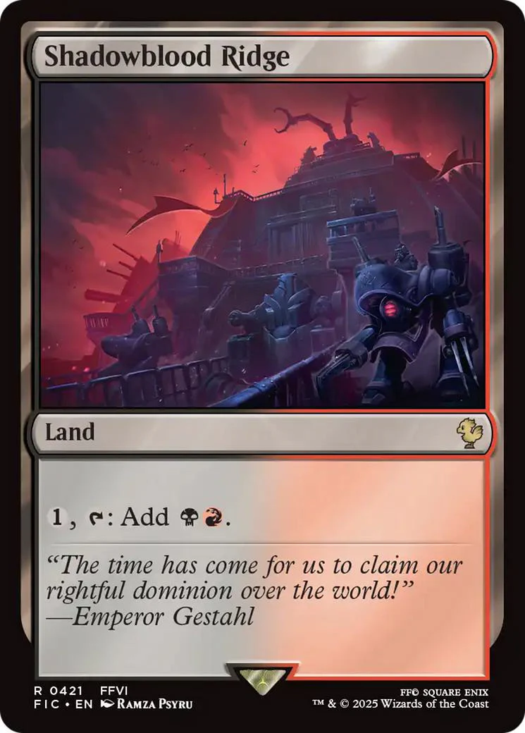 Shadowblood Ridge [421] [FINAL FANTASY: Commander] [Non-Foil]