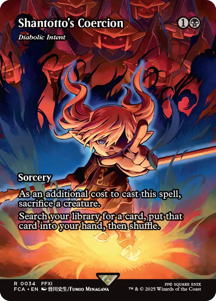Shantotto's Coercion - Diabloic Intent [34] [Borderless] [FINAL FANTASY: Through the Ages] [Non-Foil]