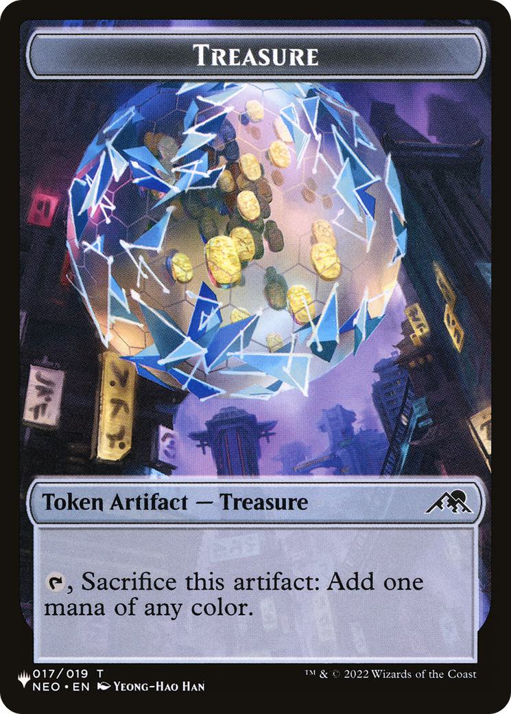 Shapeshifter Token (02) // Treasure Token (17) [2XM/NEO Set Symbol] [The List] [Non-Foil] - Image 2