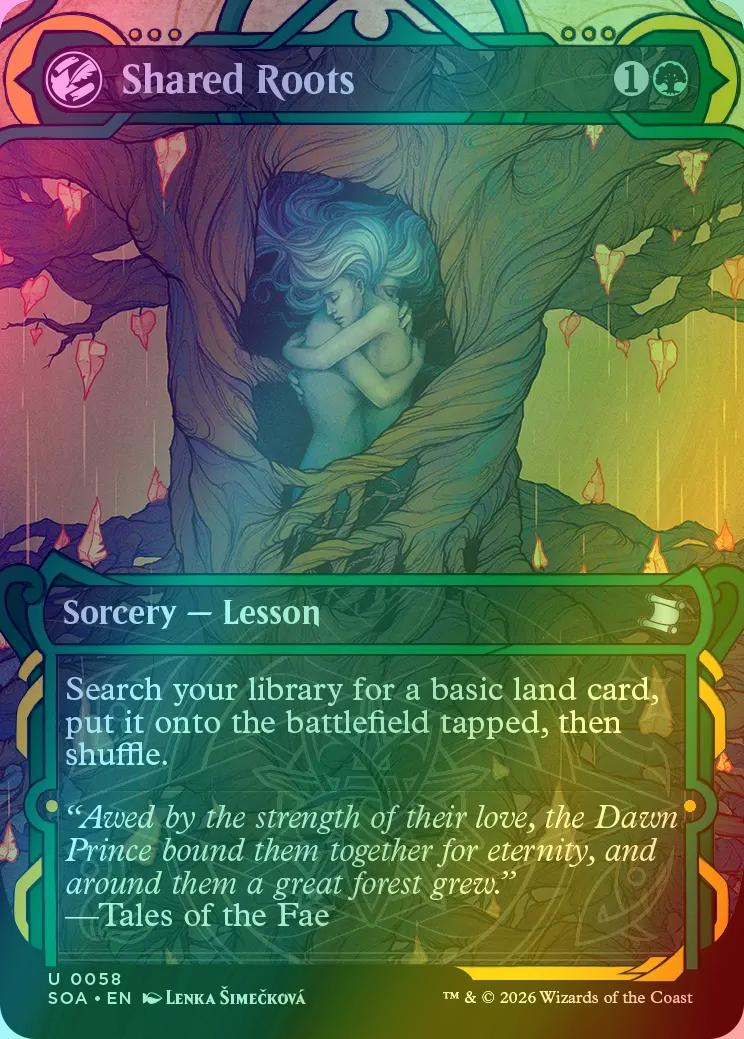 Shared Roots [58] [Showcase] [Secrets of Strixhaven: Mystical Archive] [Foil]