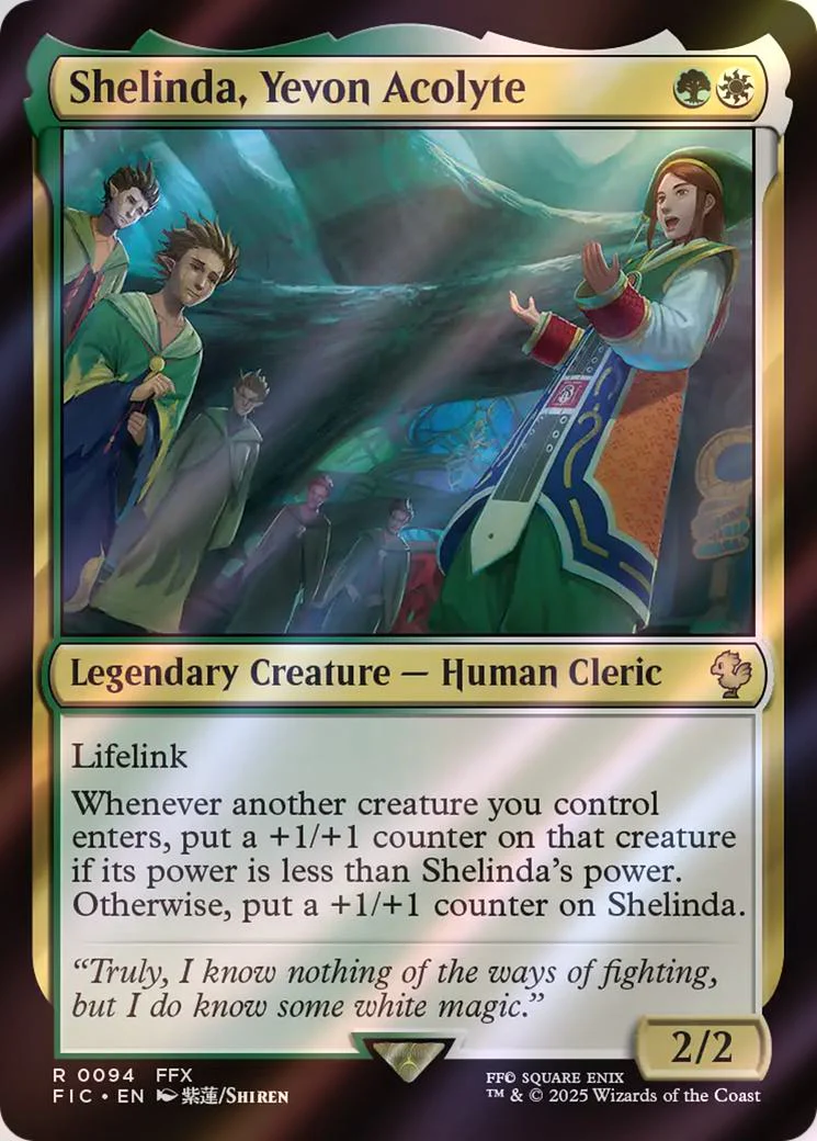 Shelinda, Yevon Acolyte [94] [FINAL FANTASY: Commander] [Surge Foil]