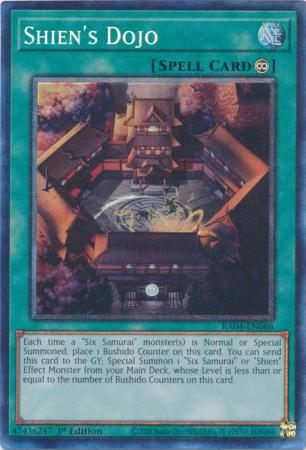 Shien's Dojo - RA04-EN088 - Collector's Rare - 1st Edition