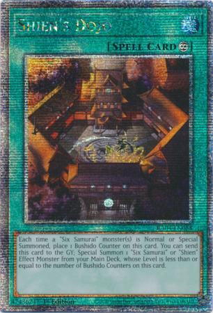 Shien's Dojo - RA04-EN088 - Quarter Century Secret Rare - 1st Edition